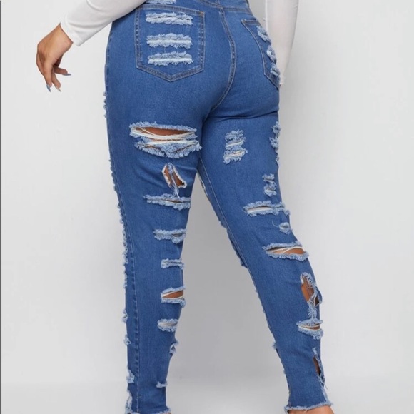 Plus Ripped Jeans - Picture 2 of 2